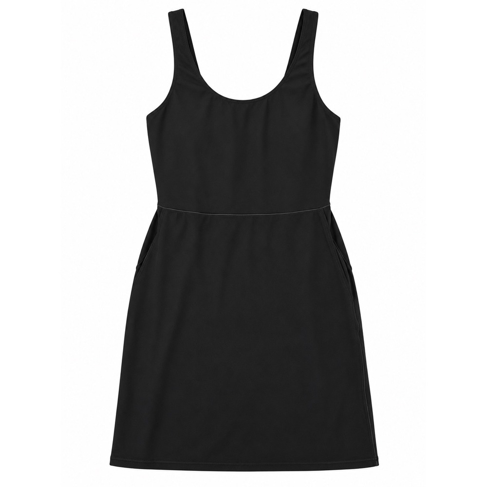 OFFLINE by Aerie Real Me Black Athletic Dress with Built-in Shorts Size Small
